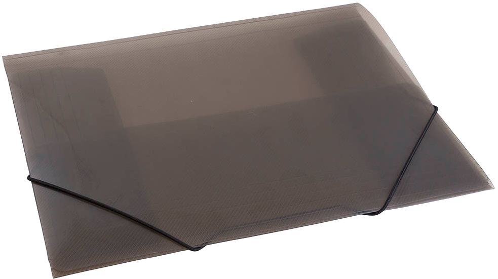 Smoke Gray Letter Booklet Action Cases with Elastic