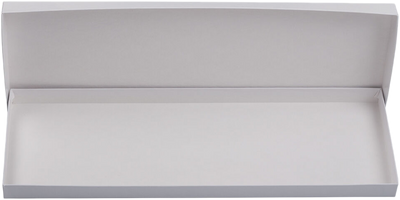 White Glossy Tie Gift Boxes with Lid (14 1/4 x 4 3/4 x 3/4)
