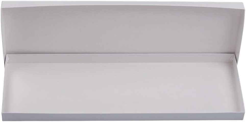 White Glossy Tie Gift Boxes with Lid (14 1/4 x 4 3/4 x 3/4)