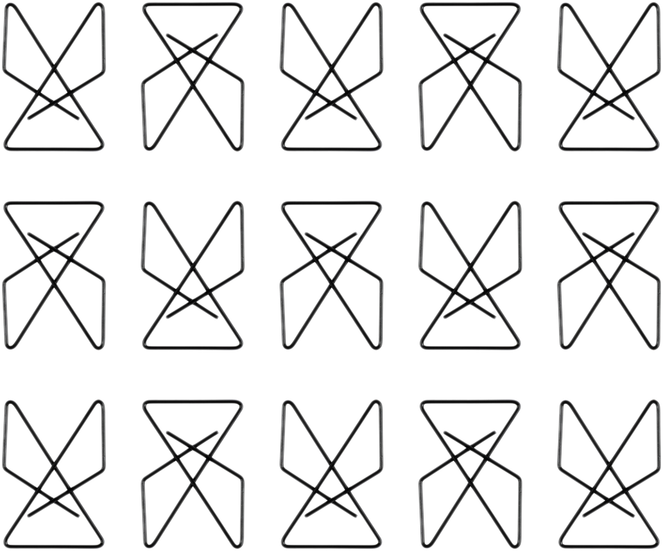 Black Butterfly Clips - 15 Pack