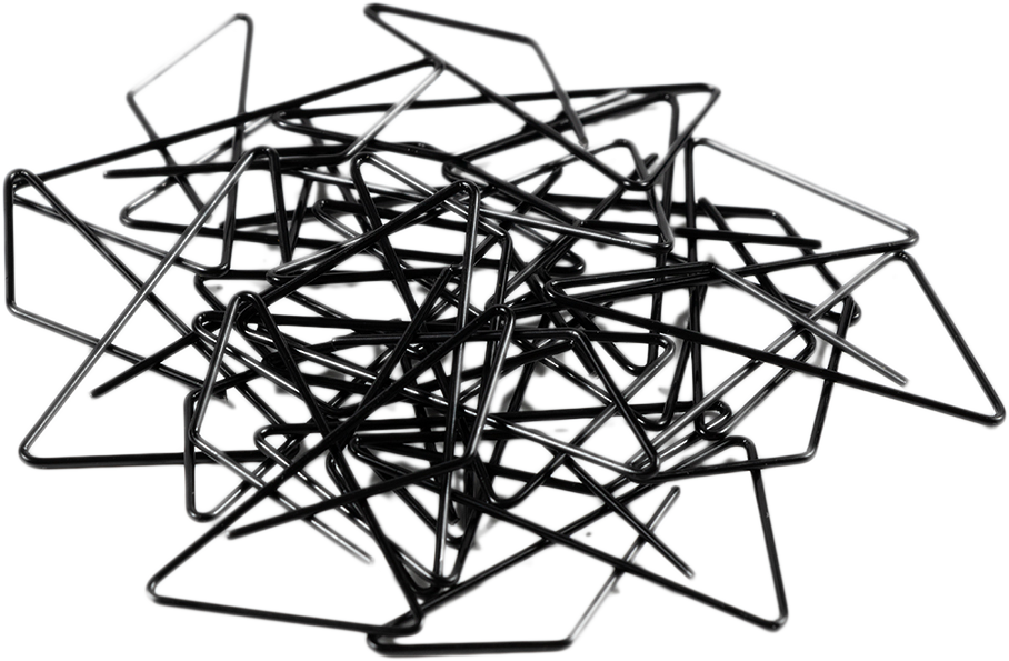 Black Butterfly Clips - 15 Pack