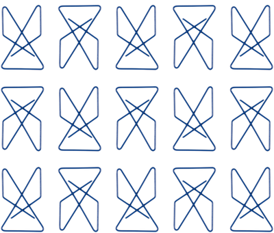 Dark Blue Butterfly Clips - 15 Pack