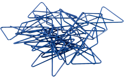 Dark Blue Butterfly Clips - 15 Pack