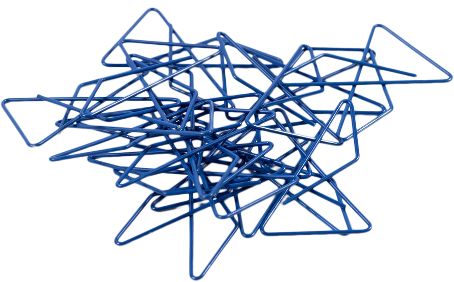 Dark Blue Butterfly Clips - 15 Pack