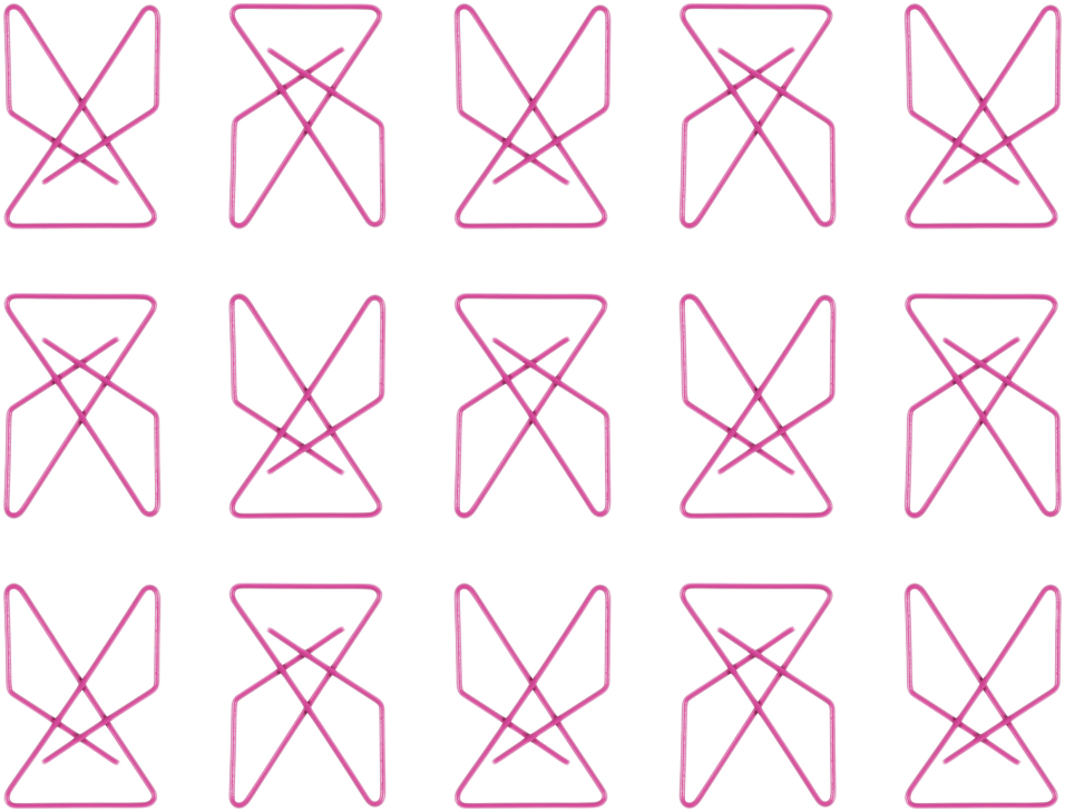 Hot Pink Butterfly Clips - 15 Pack