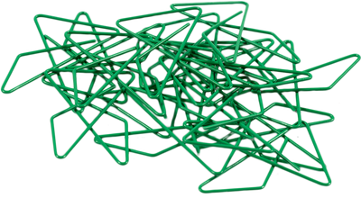 Green Butterfly Clips - 15 Pack