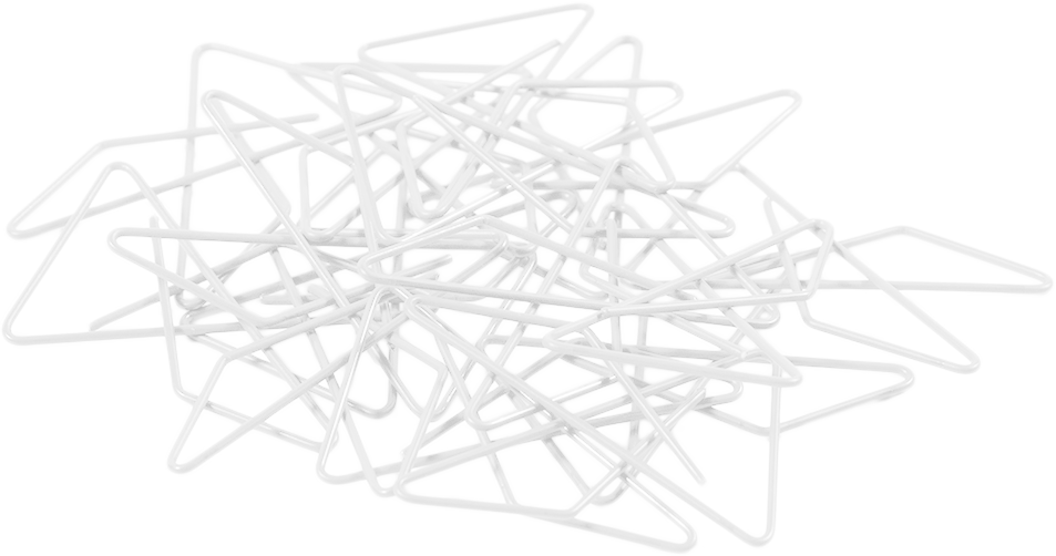 White Butterfly Clips - 15 Pack
