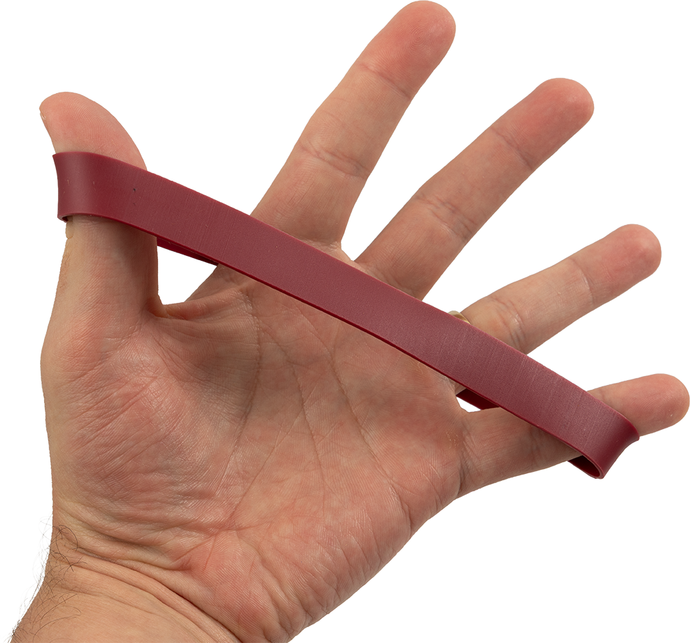 Burgundy Size 107 Rubber Bands - 50 Pack