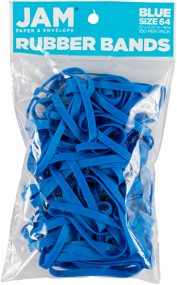Blue Size 64 Rubber Bands - 100 Pack