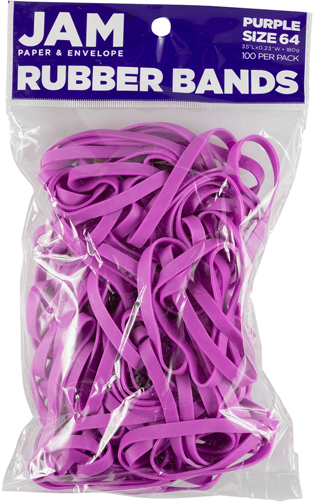 Purple Size 64 Rubber Bands - 100 Pack