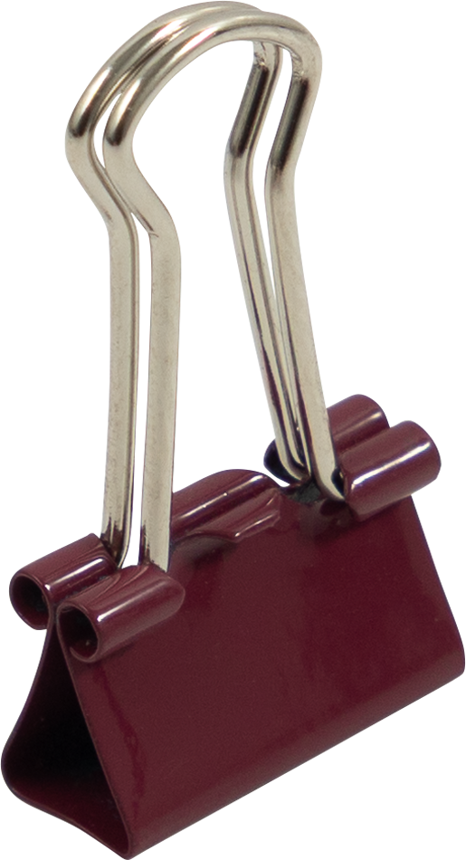 Burgundy X-Small 15mm Binder Clips - 30 Pack