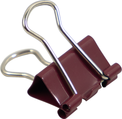 Burgundy X-Small 15mm Binder Clips - 30 Pack