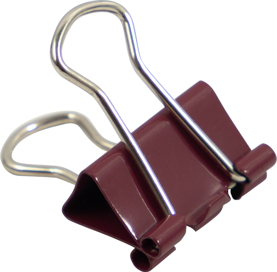 Burgundy X-Small 15mm Binder Clips - 30 Pack