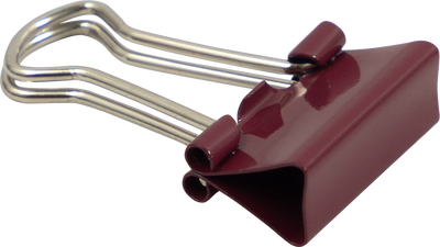 Burgundy X-Small 15mm Binder Clips - 30 Pack