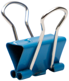 Blue X-Small 15mm Binder Clips - 30 Pack