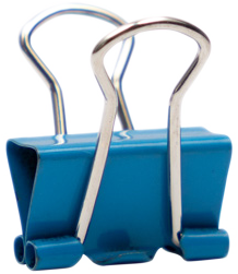 Blue X-Small 15mm Binder Clips - 30 Pack