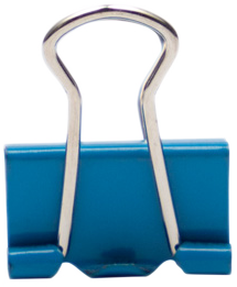 Blue X-Small 15mm Binder Clips - 30 Pack