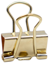 Gold X-Small 15mm Binder Clips - 30 Pack