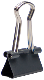 Gray X-Small 15mm Binder Clips - 30 Pack