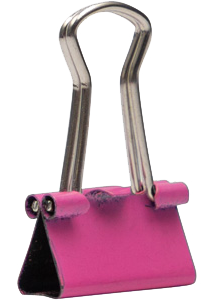 Pink X-Small 15mm Binder Clips - 30 Pack