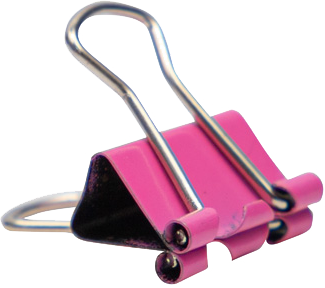 Pink X-Small 15mm Binder Clips - 30 Pack