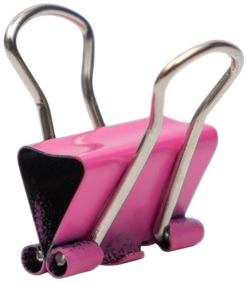 Pink X-Small 15mm Binder Clips - 30 Pack