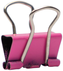 Pink X-Small 15mm Binder Clips - 30 Pack