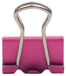Pink X-Small 15mm Binder Clips - 30 Pack