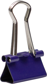 Purple X-Small 15mm Binder Clips - 30 Pack