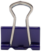 Purple X-Small 15mm Binder Clips - 30 Pack