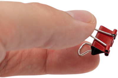 Red X-Small 15mm Binder Clips - 30 Pack