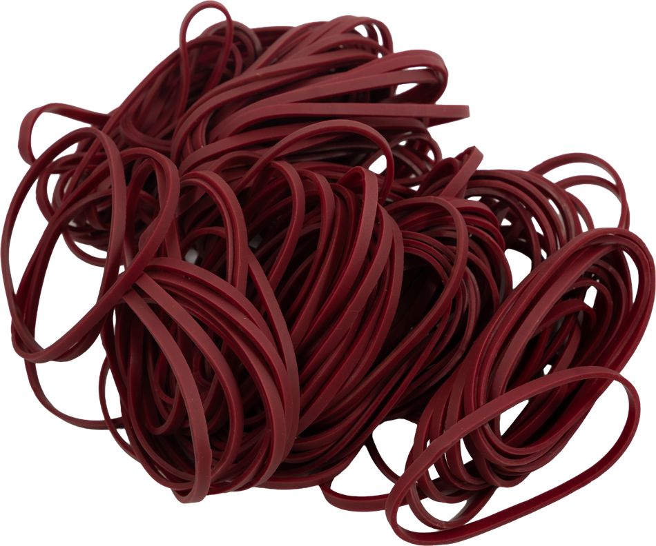 Burgundy Size 33 Rubber Bands - 100 Pack