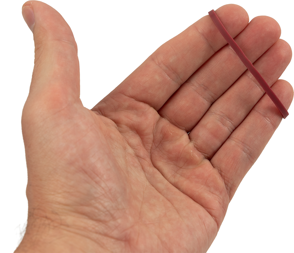 Burgundy Size 33 Rubber Bands - 100 Pack