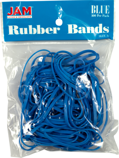 Blue Size 33 Rubber Bands - 100 Pack