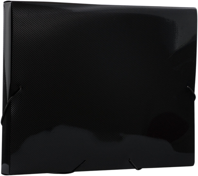Black Letter 9 7/8 x 13 x 1 Plastic Booklet Action Case Portfolios