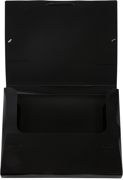 Black Letter 9 7/8 x 13 x 1 Plastic Booklet Action Case Portfolios