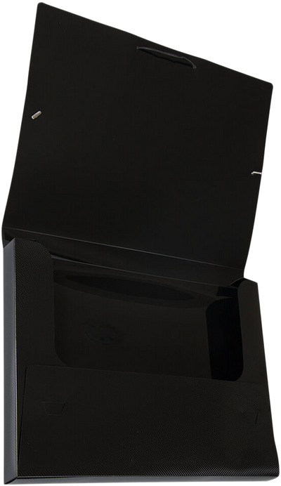 Black Letter 9 7/8 x 13 x 1 Plastic Booklet Action Case Portfolios