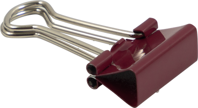 Burgundy Small 19mm Binder Clips - 25 Pack