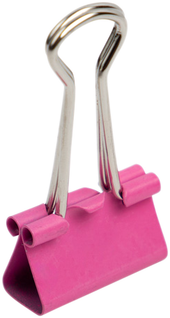 Pink Small 19mm Binder Clips - 25 Pack