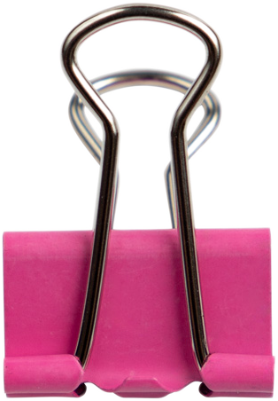 Pink Small 19mm Binder Clips - 25 Pack