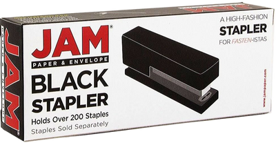Black Office Set (Stapler, Tape Dispenser, and Staples)