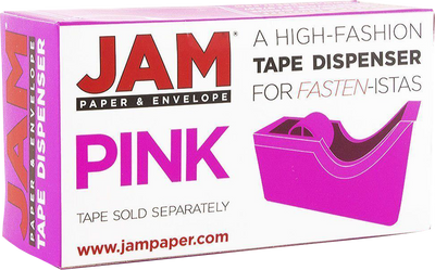 Fuchsia Pink Office Set (Stapler, Tape Dispenser, and Black Staples)