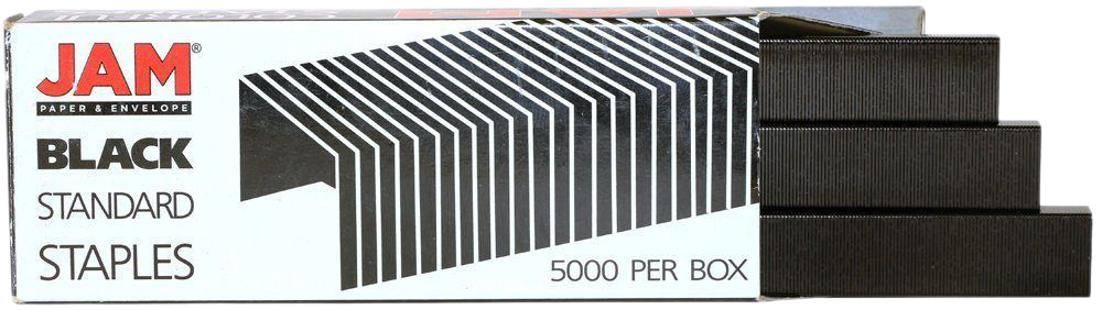 Black Stapler and Staples Set