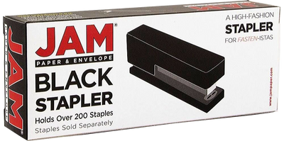 Black Stapler and Yellow Staples Set