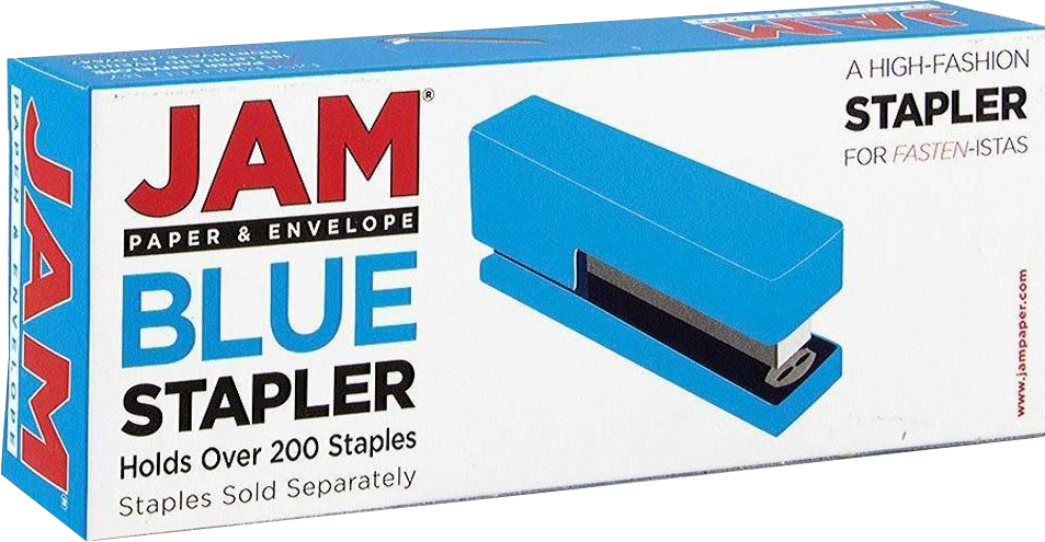 Blue Stapler and Staples Set