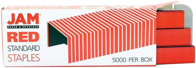 Blue Stapler and Red Staples Set