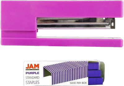 Pink Stapler and Purple Staples Set