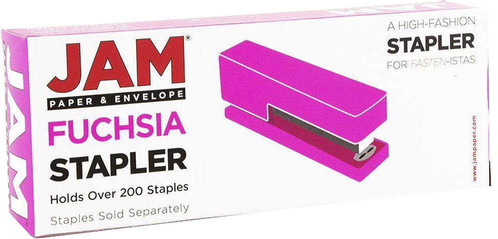 Pink Stapler and Purple Staples Set