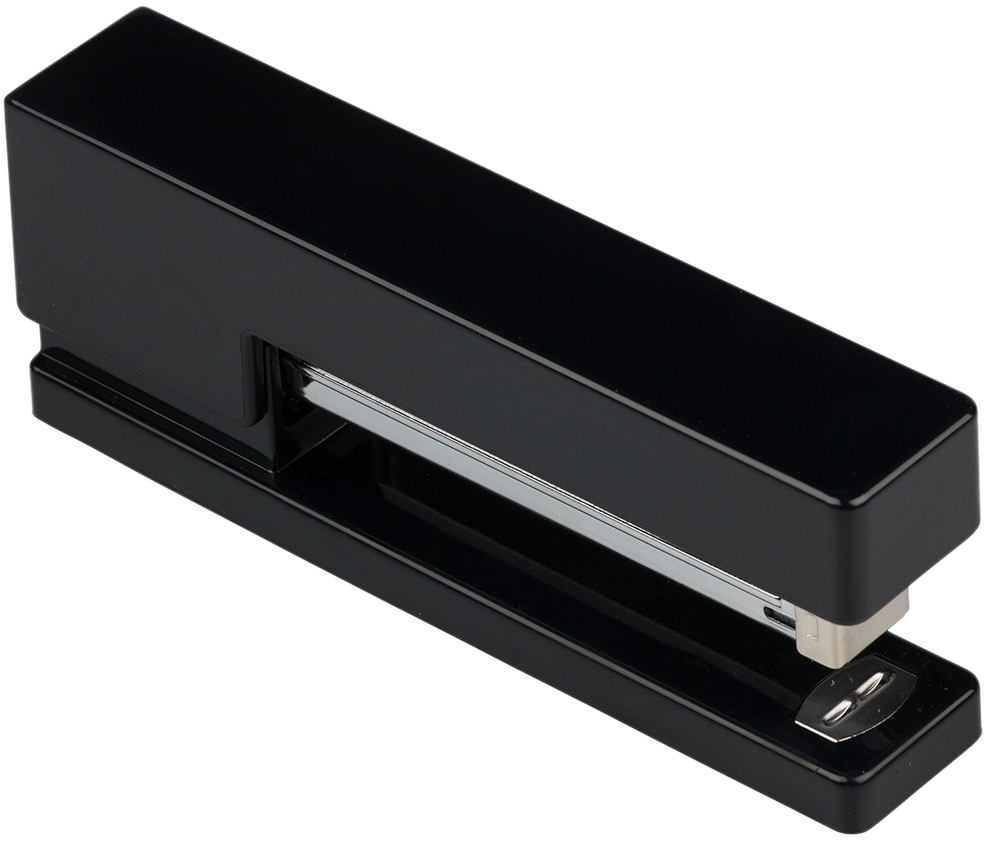 Black Office Desk Set (Stapler, Tape Dispenser, and Pen Holder)