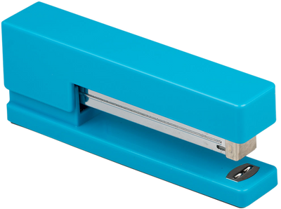 Blue Office Desk Set (Stapler, Tape Dispenser, and Pen Holder)